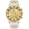 Reloj de Hombre Vintage Estilo Casual Simple Moda Nueva Esfera Redonda Correa de Silicona Reloj de Pulsera Masculino Negocios Movimiento de Cuarzo