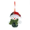 Decoración Navideña Nueva Transfronteriza Muñeco Sosteniendo Campana Colgante Pequeño Colgante de Campana Verde Oscuro Colgante Pequeño para Árbol de Navidad