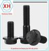 Parafuso sextavado externo com flange dente parcial classe 10.9 flange sextavado externo GB5789 parafuso de flange grande M6M8