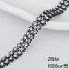Venta Caliente Transfronteriza Malla Hueca de Plástico Galvanizado de 24 Filas Ramo de Pedrería Decoración de Joyería Accesorios para Ropa