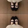 Primer Encuentro con los Zapatos Planos Bajos de Punta Redonda con Tira Única Estilo Francés para Mujer, Nuevo Modelo Primavera 2026, Versátiles y Cómodos para el Trayecto al Trabajo