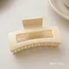 Color Café con Leche Estilo Ins Pinza de Tiburón Grande Accesorios de Cabello de Gama Alta para Mujeres Pasador Mate Pasador Lindo Venta al por Mayor