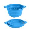 Cesta de Drenagem de Silicone Amazon Coador Dobrável de Aço Inoxidável Cesta de Vegetais para Pia de Cozinha Cesta de Frutas Doméstica Retrátil
