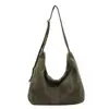 Moda Japonesa Coreana Simple Exquisita Gamuza Felpa Gran Capacidad 2026 Bolso Cruzado de Hombro Único de Mano para Mujer Otoño Nuevo