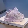 Zapatos tipo dad para niñas de 3 a 6 años, estilo otoño, estilo princesa brillante, zapatillas de suela suave, zapatos transpirables, antideslizantes y ligeros para niños