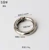 Anillo de resorte de aleación de zinc en stock anillo circular abierto accesorios de herrajes para bolsos hebilla de resorte de conexión para correa de hombro de bolso