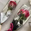 Nuevo Modelo de Comercio Exterior Espejo Rosa Superficie Bolsa de Flor Individual Bolsa de Empaque para Ramo Bolsa de Empaque para Flores Bolsa de Flor Individual Suministros para Floristería Mayoreo