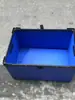 Caja de plástico antiestática con ranura para tarjeta de cuchillo, caja para voltear tablero hueco, caja con marco de tablero de plástico de calcio negro, caja de plástico de tablero de panal azul