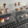 Adornos de Mesa de Postre de Ondas de Agua Soporte de Exhibición de Acrílico Soporte para Snacks de la Hora del Té Soporte para Cupcakes Comida Fría Descanso para el Té