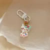 Llavero Colgante de Gato Kt de Dibujos Animados Colgante de Corazón de Niña Linda Accesorios para Mochila Escolar de Estudiante Mejor Amiga Pequeño Regalo