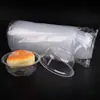 Tazón Desechable de Plástico Redondo Sin Tapa 360 Hogareño Comercial Lonchera Tazón de Plástico con Tapa Tazón Redondo Caja de Empaque para Polvo de Hielo