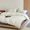 Conjunto de Quatro Peças para Maternidade e Bebê 100% Algodão Classe A, Conjunto de Três Peças para Estudante 100% Algodão Puro, Roupa de Cama Confortável para Dormir Nu, Fronha Avulsa, Capa de Edredom Avulsa 1