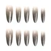 Negro Suave Ojo de Gato Alta Calidad Elegante Estilo Girly Estilo Hermana Real Blanqueamiento Longitud Media Manicura 30-t Manicura Portátil