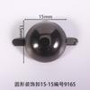 Fivela decorativa longa de 15mm, fivela redonda para bagagem, roupas, sapato, fivela, acessórios, acessórios, sapato, flor, marca registrada, placa de identificação, 40 anos de fábrica