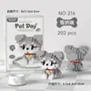 Venta al por mayor Compatible Lego Bloques de construcción de micropartículas Juguetes de bloques educativos para niños Animación de dibujos animados Transfronterizo