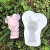 Animales de Dibujos Animados Mickey Minnie Coche Aromaterapia Yeso Molde de Silicona Pato Donald Oso Elefante Piedra de Ampliación Molde de Gota de Gel
