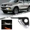 Adecuado para Toyota 16 17 18 19 Modelo Runner Juego de Luces Antiniebla LED Delanteras Luz Diurna Modificada Luz de Parachoques Delantero