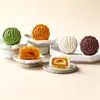 Pasteles de Luna Cremosos Premium Chocolate Matcha Multisabor Caja de Regalo Festival de Medio Otoño Pastelería al por Mayor Pasteles de Luna Cremosos de Crema