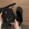 Sandalias Chanclas de Tacón Plano Oculto Negro Mate para Mujer 2026 Nuevo Verano con Faldas Sandalias Antideslizantes Retro