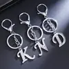 26 Letras Inglesas Aleación de Ab Colgante Llavero de Diamante Popular Europeo y Americano Simple Creativo Accesorios para Llavero