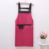 Delantal Impermeable a Prueba de Aceite de Color Sólido Cocina Hogar Sin Mangas Delantal Publicitario Ropa de Trabajo Impermeable Estampado de Logo