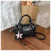 Bolsa Boston Original Estrela Nicho Coreana 2026 Nova Cor Color Block Trabalho Ombro Único Transversal Bolsa Almofada Transversal