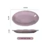 Juego de Vajilla de Cerámica Simple Estilo Francés Creativo con Perlas Alto Valor Estético Hogareño Tazón de Arroz de Cerámica Tazón de Fideos Plato Plato de Pescado