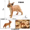 Modelo Animal Cognitivo Sólido para Niños Simulación Mini Animales Pequeños Pollo Pato Ganso Caballo Ganado Oveja Perro Gato Juguete Adornos