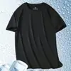 Uau, Camiseta de Manga Curta Estampada Simples Estilo Novo 2026 Fitness Personalizada para Homens, Marca da Moda, Caimento Solto de Verão, Mangas Três Quartos