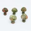 Pedra Natural Transfronteiriça 2cm Ornamentos de Cogumelo Mini Cogumelo Pequeno Ágata Artesanato Micro Paisagem Decorações de Cristal