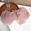 Cyber Celebrity Chiffon Super Fairy Big Bow Hairpin Spring Clip High Ponytail Clip Women's Back of Head Hair Summer Hair Accessories