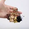 Dibujo Animado Animal Lindo Oso de Peluche Colgante de Lana Colgante de Bolso Tejido para Mamá Llavero Regalo Regalo