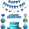 Amazon Decoração Festa Dia dos Pais Bandeira Topper de Bolo happyfathersday Faixa
