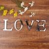 Explosões transfronteiriças AMOR decoração de casa letras de espelho acrílico letras inglesas EVA adesivos de parede criativos decorativos