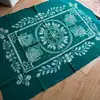 Mantel tradicional teñido con nudos de Zhoucheng, Dali, Yunnan, Mantel para mesa de café, Tela para colgar en la pared teñida con nudos hecha a mano, Tela decorativa para el hogar étnica