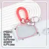 Porta credencial de estudiante transparente, porta gafete, tarjeta de campus, estuche para tarjeta de comedor, protector de credencial de carcasa dura para hombres y mujeres, venta al por mayor transfronteriza