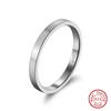 Anillo Sencillo de 2 mm Plata S925 Chapado en Oro K Anillo Ajustable Venta Directa de Fábrica de Joyería Se Puede DIY Grabado Láser