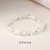 Design Original de Pulseira de Pedra Natural Irregular com Contas Assimétricas para Mulheres, Cristal de Cabelo Colorido de Nicho de Verão e Pedras Trituradas Irregulares
