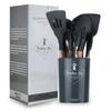 Nuevos fabricantes en stock Amazon gris oscuro mango de madera utensilios de cocina de silicona herramientas de cocina antiadherentes europeas transfronterizo