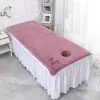 Toalha de Cama para Salão de Beleza com Acabamento nas Bordas, Toalha de Banho, Lençol para Maca de Massagem, Espessa e Absorvente, Pode ser Personalizada com Logo, Toalha para Maca de Terapia com Abertura, Toalha Grande