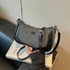 Bolso de Mano de Mezclilla Vintage para Mujer, Nuevo Tendencia Verano 2026 Moda de Nicho Bolso Cruzado Texturizado para el Hombro
