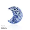 Ornamento de Lua de Cristal Natural de 30mm Decoração Criativa para Mesa de Casa Ornamento Crescente Sem Furo de Jade Ágata