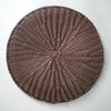 Moderno simples tecido placemat redondo imitação rattan mesa de jantar isolado placemat flushable montanha-russa criativa placemat decorativo