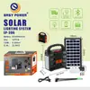 Generación de Energía Solar Portátil Sistema Pequeño Linterna Radio Reproductor Tf Bluetooth Suministro de Energía de Emergencia para Exteriores