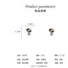Pendientes de camelia hueca con perla y diamante, pendientes de flor de aguja de plata s925, joyería versátil de moda coreana