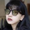 Gafas de sol de moda estilo coreano con forma de caja de arroz y uñas, nuevas gafas de sol personalizadas, sencillas, con espejo plano anti-luz azul
