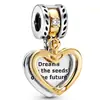 2025 Venta Caliente Transfronteriza Nuevo Aleación con Goteo de Aceite Estrella Luna Corazón Pétalos Mariquita Cuentas Pulsera DIY Accesorios Joyería