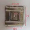 Hebilla de Silla de Montar de Agujero Único y Doble Accesorios para Carrito de Logística de Almacén Clip Conector Abrazadera para Tubo Redondo de 25 Bisagra de Tubo