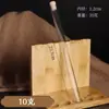 Caixa de Presente Tubo de Incenso de Vidro com Rolha de Vidro para Varetas de Incenso, Agarwood, Sândalo e Fragrâncias; Tubo de Incenso com Rolha de Madeira, Recipiente para Incenso, Caixa de Armazenamento de Incenso