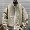 Fábrica Original Simples Versátil Primavera Outono Lavado Gola Alta Unissex Solto Curto Casual Roupa de Trabalho Desgastado